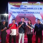 Ketua pw moi kabupaten siak dan kawan media  hadiri pisah sambut kapolsek sabak auh.. 