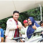 Partai Gerindra Jalan Santai Sambil Bersyalawat Bersama Ribuan Masyarakat Kecamatan Tualang kabupaten SIAK.