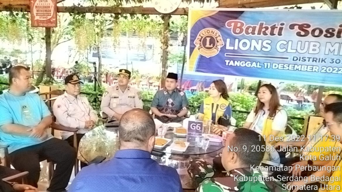 Polres Sergai Pam Pemberian 2.000 Paket Baksos Akbar Distrik 307 A2 Lion Ckub Medan