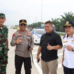 Kapolda Sumatera Utara Monitoring Jalur Tol, Mendarat di Pos Terpadu Gate Toll Tebing Tinggi