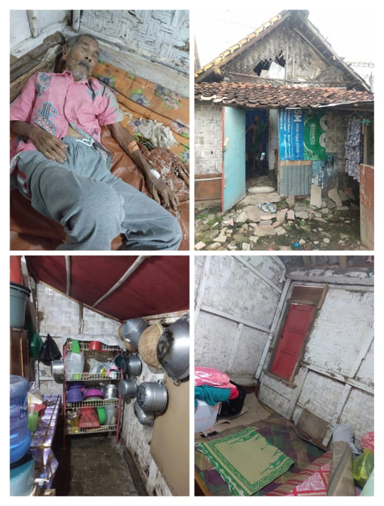 Miris, GMBI Distrik Banyuwangi Kunjungi Nenek yang Belum Tersentuh Bantuan.