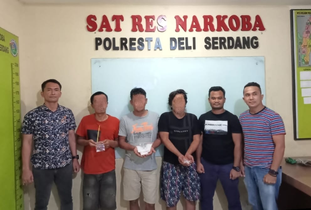 Sat Narkoba Polresta Deli Serdang berhasil Ungkap Kasus Narkotika Jenis Sabu di komplek Mercy Deli Tua