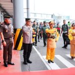 Kapolda Sumut Sambut Kedatangan Pangdam Baru Mayjen TNI Mochammad Hasan
